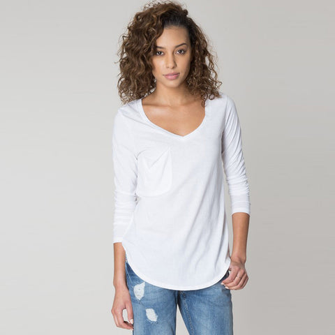 Z Supply Long Sleeve Pocket Tee