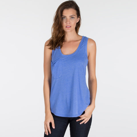 Z Supply Pocket Tank Indigo Blue