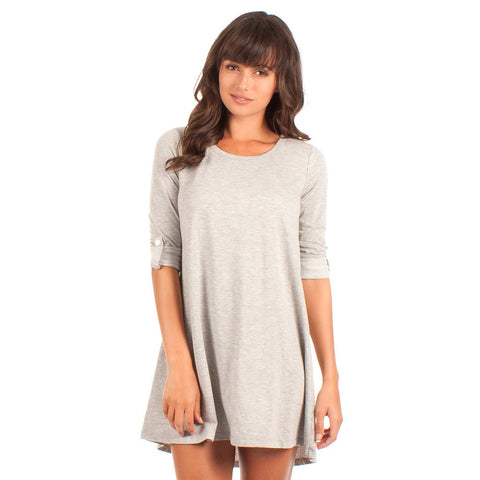 Z Supply The Symphony Dress Light Grey