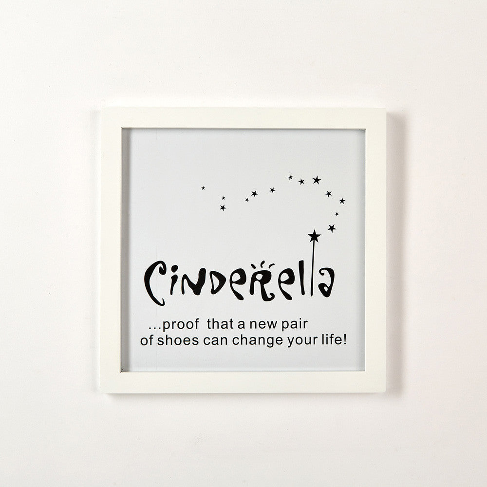 Two's Company Gallery Wall Art "CinderellaÉProof That A New Pair Of Shoes"