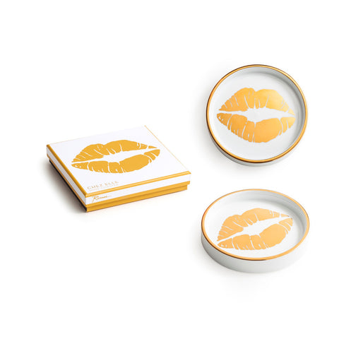 Rosanna Porcelain Lips Wine Coaster