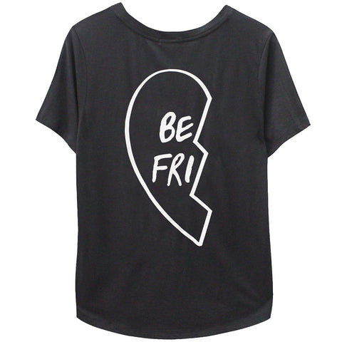 Best Friend Tee Shirt Black Left Side