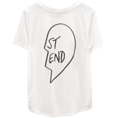 Best Friend Tee Shirt White Right Side