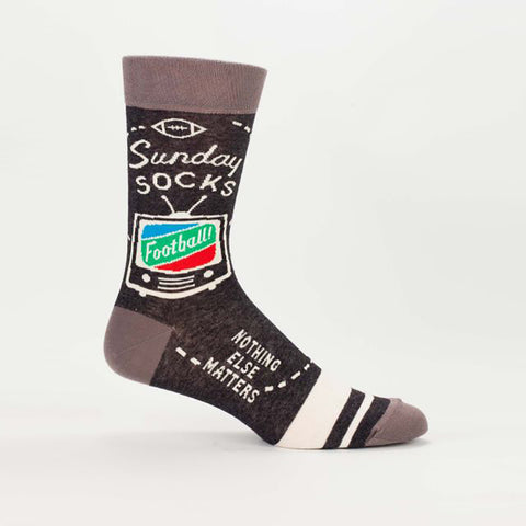 Sunday Socks Football Nothing Else Matters Men's Crew Socks