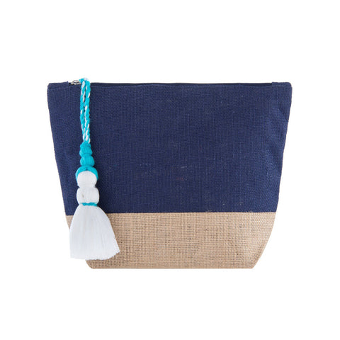 Bright and Happy Cosmetic / Makeup Bag With Tassel