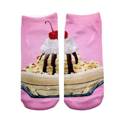 Banana Split Ankle Socks