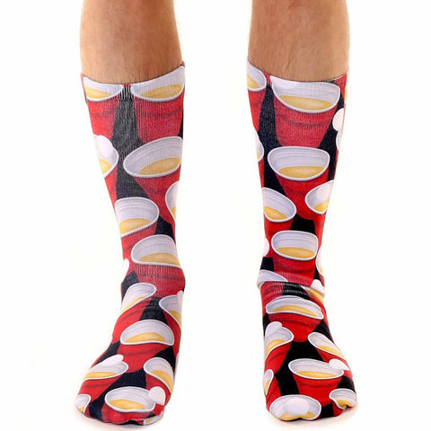 Beer Pong Crew Socks