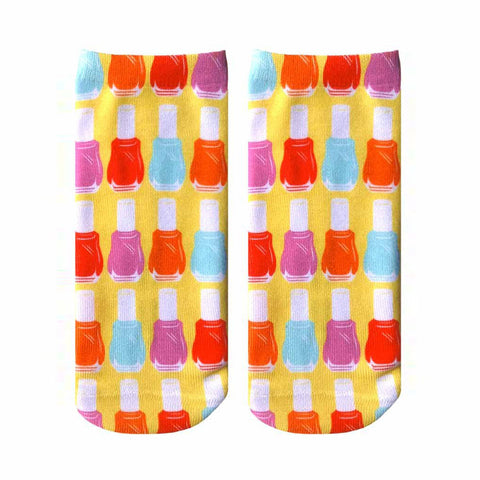 Nail Polish Ankle Socks