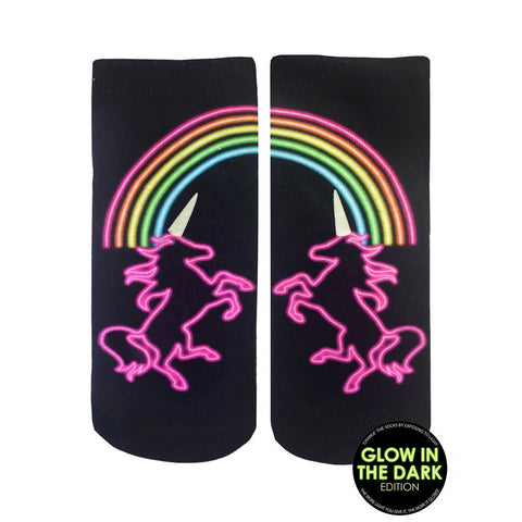 Unicorn Life Glow In The Dark Ankle Socks