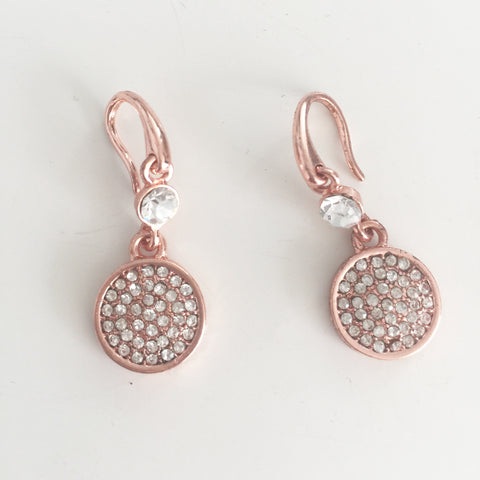 Pave Drop Earrings