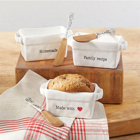 Ceramic Mini Loaf Set