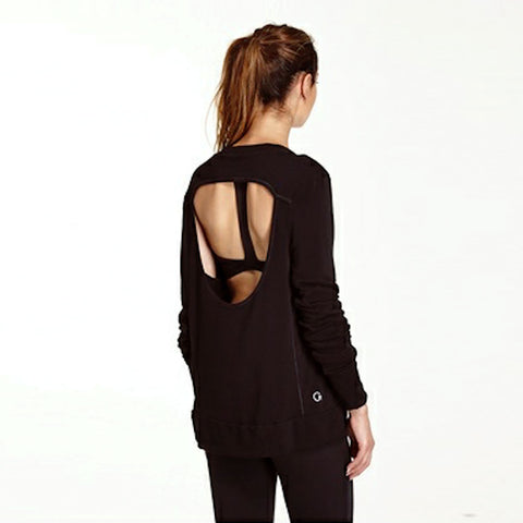 Good hYOUman Jules Open Back Long Sleeve Sweatshirt
