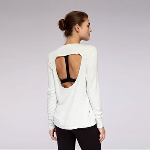 Good hYOUman Jules Open Back Long Sleeve Sweatshirt