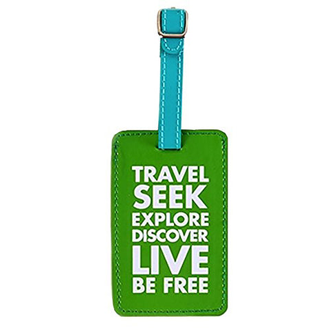 Luggage Tags Travel Seek Explore Discover Live Be Free