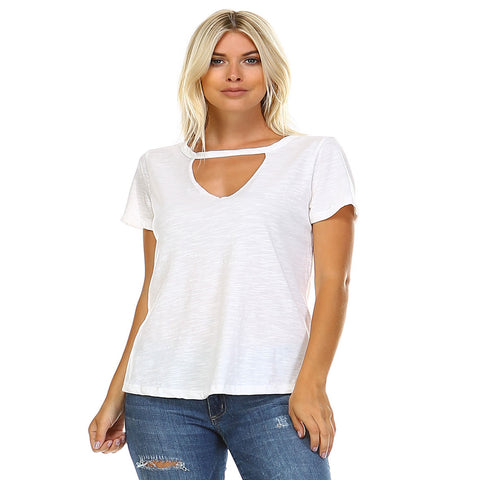 V Neck Collar Tee