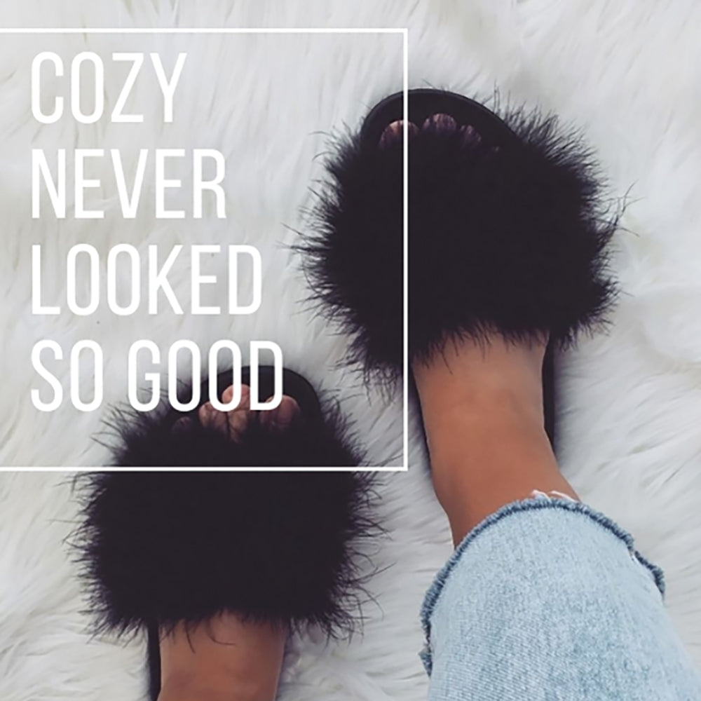 New Arrivals..... Faux and Real Fur Slides and Slippers