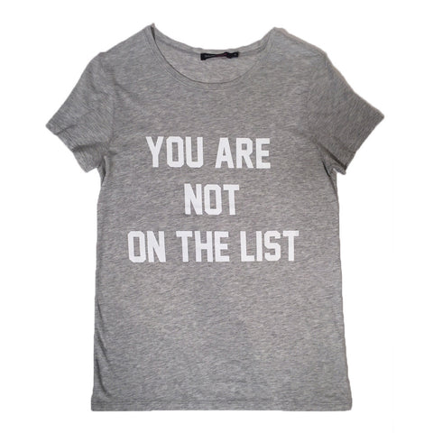 South Parade "You Are Not On The List" Crewneck Tee Shirt