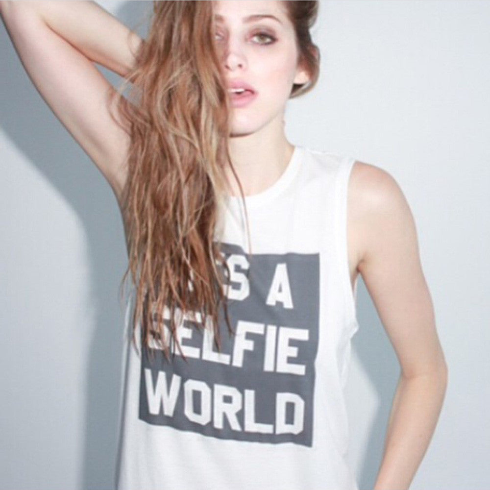 South Parade "It's A Selfie World" Muscle Tank