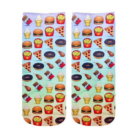 Food Emoji Ankle Socks