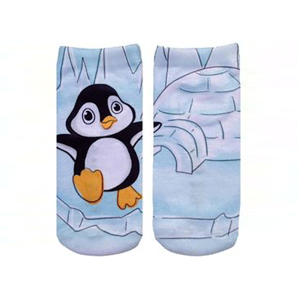 Penguin Igloo Ankle Socks