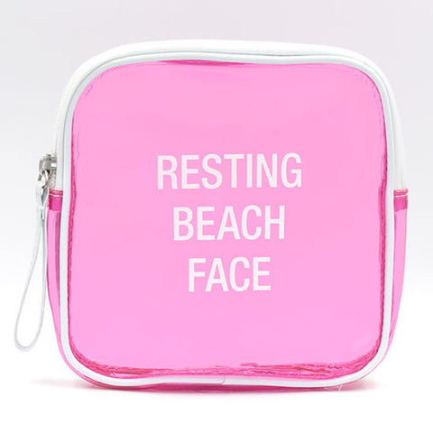 Makeup Bag - Resting Beach Face