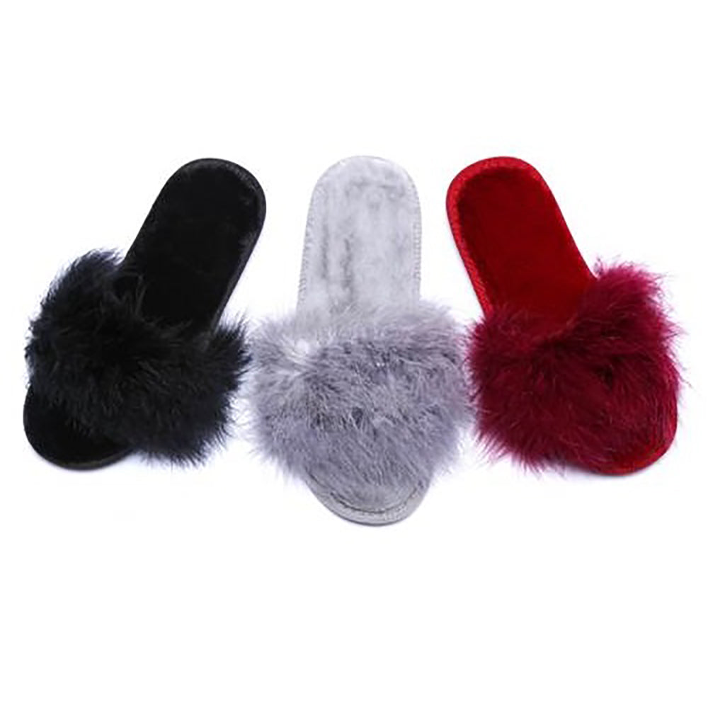 Rabbit Fur Slides/slippers
