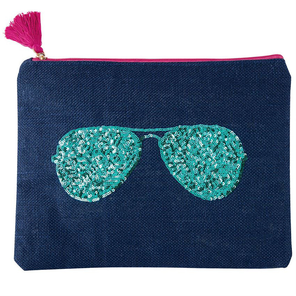 Sunglasses In Sequins Carry All Case