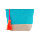 Bright and Happy Cosmetic / Makeup Bag With Tassel